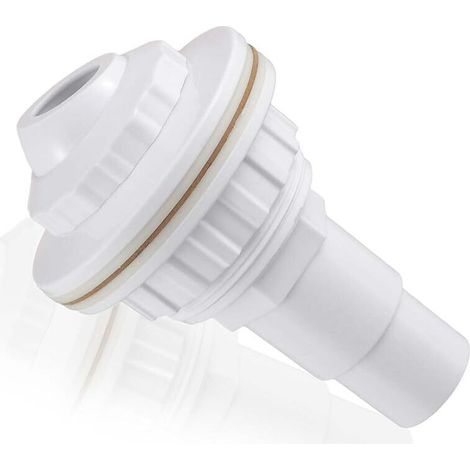 Buse D'Entrée De Piscine, buse de refoulement pour piscines à parois en Acier, buse de refoulement avec tête pivotante, buse de refoulement Piscine pour raccord de Tuyau 32mm/38mm