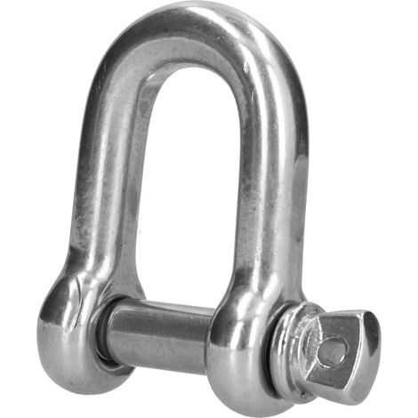 D-Ring-Ankerschäkel, Schraubbolzen-Kettenverbinder aus Edelstahl 304, Hebezeug für Schifffahrt und Land, 20 Stück, M4 (1/5)