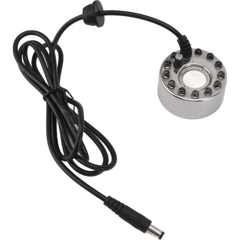 Brumisateur à 12 LED couleur pour fontaine, bassin, rocaille et aquarium, avec interface DC 5V (1/5)