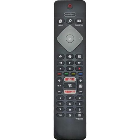 Ersatz-Fernbedienung für Philips-Fernseher (Universalfernbedienungen: 43PUS6754/12, 43PUS7394, 50PUS6704, 58PUS650465, 65OLED804/12)