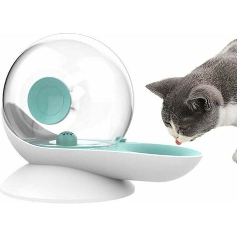 Automatischer Wasserspender für Hunde und Katzen, schneckenförmig, Schwerkraft-Futterautomat für Haustiere, transparenter Trinkbrunnen für Hunde und Katzen, 2,8 l