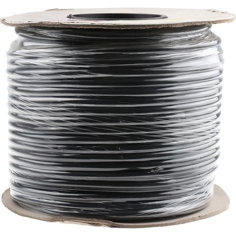 Rs Pro – Câble d'alimentation 3G1,5 mm² – Gaine CPE noir retardant à la flamme – Longueur 100m – Courant 18A – Tension 450/750V