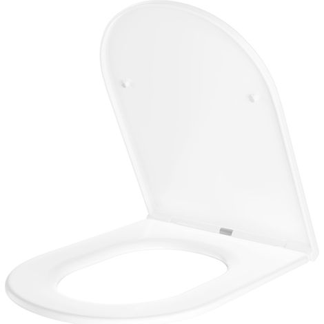 Abattant WC Forme D - Double couche polypropylène résistant (1/5)