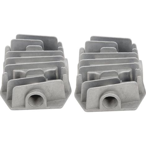 culasse de compresseur d'air 4/3/5P, raccords en aluminium, couvercle de refroidissement 48 mm x 72 mm
