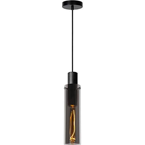 Lampada a sospensione Lucide Orlando nera E27 40W Ø10cm (1/4)