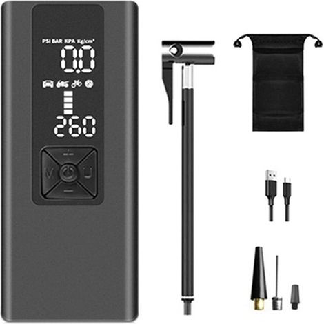 6000MAh pompa aria auto senza fili portatile multifunzione auto pompa aria LCD display numerico tesoro carica intelligente