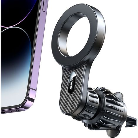 Support magnétique pour iPhone de voiture avec MagSafe pour grille d'aération, noir (1/5)