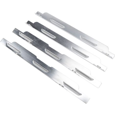Ensemble de 4 pièces Blackstone en acier inoxydable : pare-brise, écrans thermiques et grilles plates (1/5)