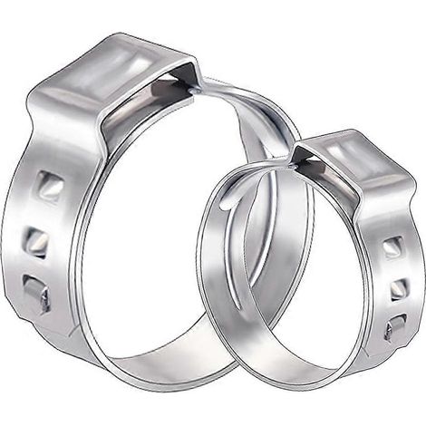 Packung mit 35 PEX-Schlauchschellen (1/2 Zoll), PEX-Pressring aus Edelstahl, einohrige Schlauchschelle für PEX-Rohrverschraubungen (1/5)