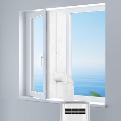 5 M Joint de Fenêtre pour La Climatisation Mobile, Fonctionne avec Toutes Les Unités De Climatisation Mobiles et Sèche-Linge, Installation Facile, Pas Besoin de Trous de Forage (1/5)