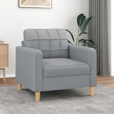 Bodensofa Bett mit Armlehnen, klappbar, hellgrau, 60 cm (1/5)