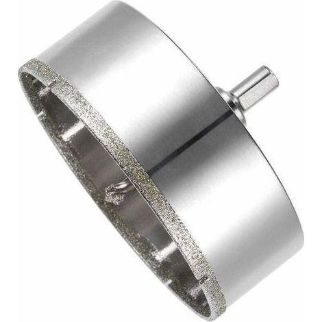 Lochsäge und Kernbohrer – 110-mm-Diamant-Lochsäge, Diamantbohrer mit Zentrierspitze, Fliesenlochsäge mit Diamantbeschichtung zum Schneiden von Glas, Fliesen, Keramik und Marmor (1/5)