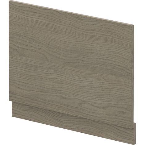 750mm Bath MFC End Panel & Plinth - Woodgrain Solace Oak