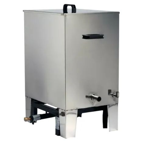 Art.135A Sceratrice a gas inox a vapore 16 telaini nido Casagrande