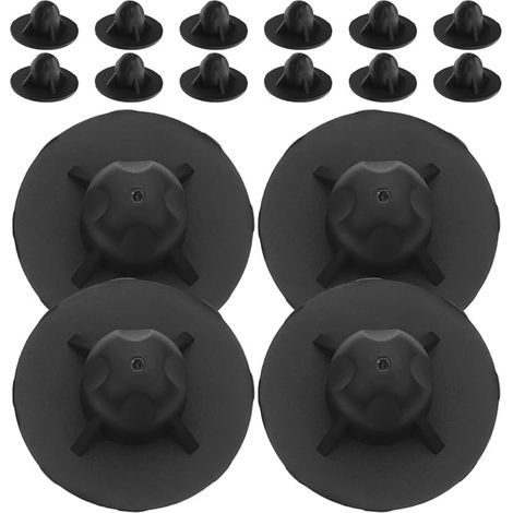 Pack of 16 Outdoor Furniture Leg Caps 16mm Anti-Sinking Feet for Camping Chair Foot Protectors for Folding Stools Camping Beds and Patio Chairs (1/5)