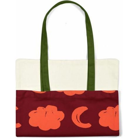Sac Shopping - Coton - Rouge - 34 x 40 cm - Anse 30 cm - 1 Pièce (1/4)