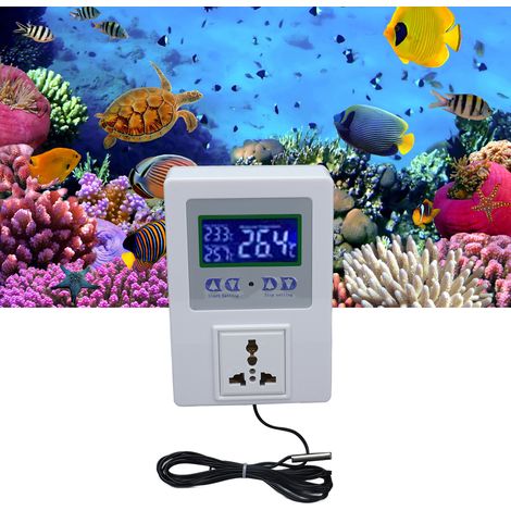 Contrôleur de température numérique intelligent précâblé TMC-2000 LED avec thermostat à capteur et capteur d'air (norme européenne) (1/5)