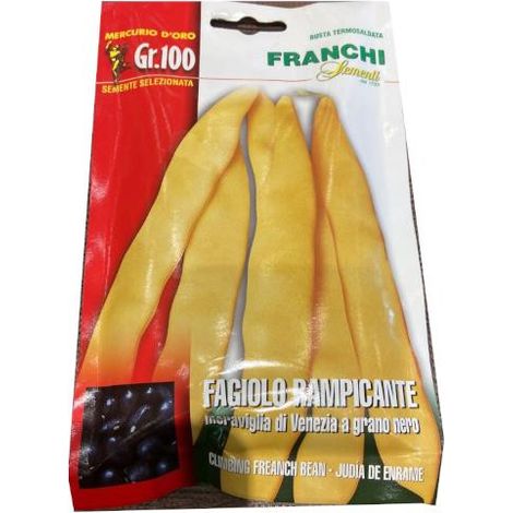FRANCHI SEMENTI - Semi fagiolo rampicante MERAVIGLIA VENEZIA GRANO NERO 100 gr (1/3)