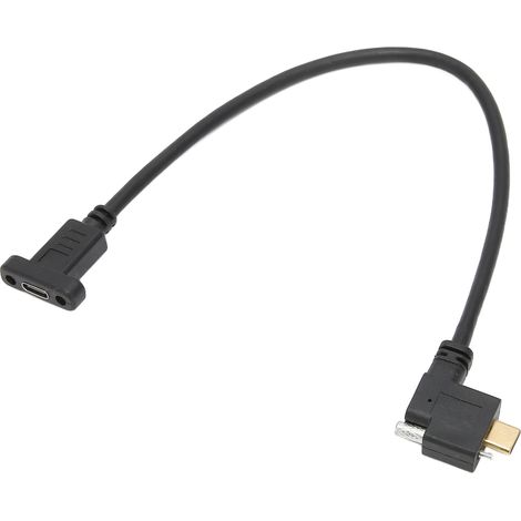 Câble USB Type C vers Type C Mâle-Mâle 0.3m, 10Gbps 5A 4K, doré 16+1 brins, standard USB 3.1 (1/5)