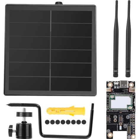 D5L Répéteur solaire LoRa compatible avec les nœuds Meshcore, antenne 868 MHz, panneau solaire, batterie intégrée de 5000 mAh et régulateur de charge (1/5)
