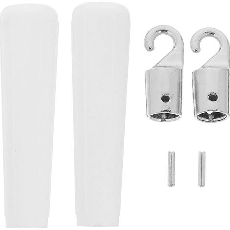 Kit de 4 pièces comprenant un crochet et une poignée pour ouvre-fenêtre, une baguette de remplacement pour stores verticaux et un kit de remplacement. (1/5)