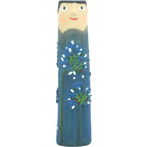 Vase porte-bouquet sculpture résine décoratif handmade vase-C 1 pc tête humaine art floral sec maison (1/3)