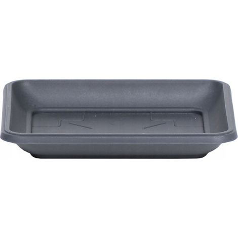 Quadratische Untertasse 34 cm Terra PKWT34 Anthrazit (1/2)