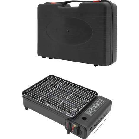 Gril à Gaz, Design Portable, Cuisson Efficace, noir (1/2)