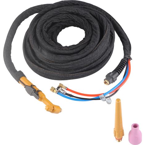 Torche de soudage TIG refroidie à air et eau GTAW pistolet à arc argon pour travaux de soudure 10 mètres / 32,81 pieds (1/5)