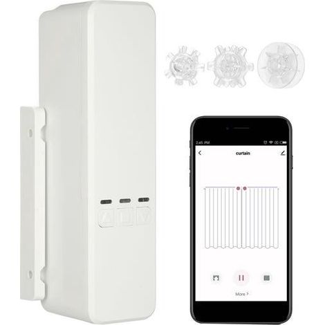 Moteur d'entraînement intelligent pour stores enrouleurs/rideaux occultants électriques à chaînette, compatible WiFi et avec commande par application, compatible avec. (1/5)