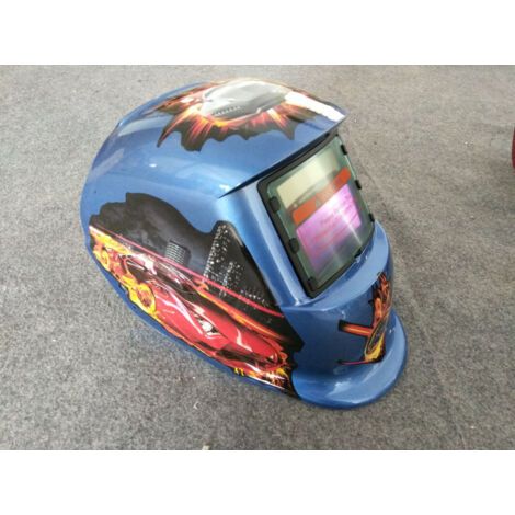 Casque de Soudure Automatique - Masque de Soudure avec 2 Lentilles et 2 Capteurs de filtre à ombre réglables DIN9-13 pour le soudage à l'arc de MIG TIG MAG [Classe énergétique A+++] (1/5)