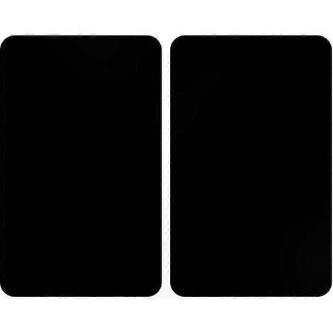 Schwarze Kochfeldabdeckungen aus gehärtetem Glas, 2er-Set, 30 x 52 cm, Herdschutz für den Hausgebrauch (1/5)