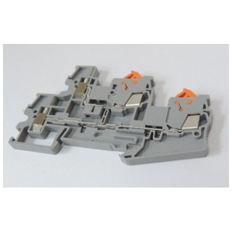 Bloc de jonction 4 connexions 2 étages pour fil souple 1.5mm² gris bornes rapide QTTCBU 1,5 PHOENIX 3050264
