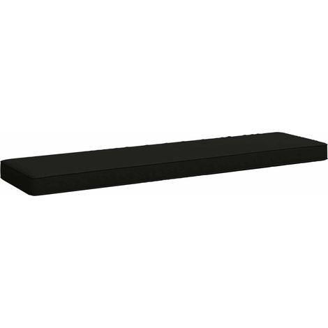 Coussin de banc 1 pièce VUGHT 100 % polyester Noir vidaXL
