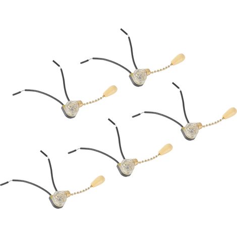 5 Kettenschalter, perfekter Ersatz, Kabel für Deckenventilator-Lichtschalter, für 250V/125V-Wandlampen (1/5)