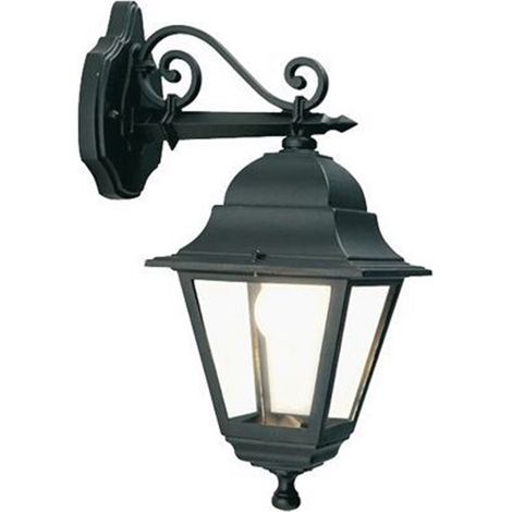 Lanterna da parete "Old Nero" lampada da esterno in alluminio anticato 60 w -In Basso