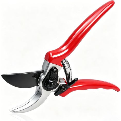Sécateur en acier SK5 avec revêtement en téflon - Lame tranchante pour plantes et branches - Outil de jardinage professionnel - Modèle robuste (1/5)