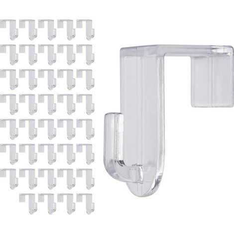 Fensterhaken – Kein Bohren erforderlich – Geeignet für Rahmen bis zu 16 mm Stärke – Maximale Traglast 5 kg – 40er-Packung (1/5)
