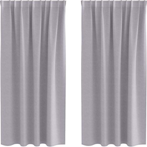 Maison Exclusive - Verdunkelungs-Vorhänge mit Ringen 2 pcs Metall