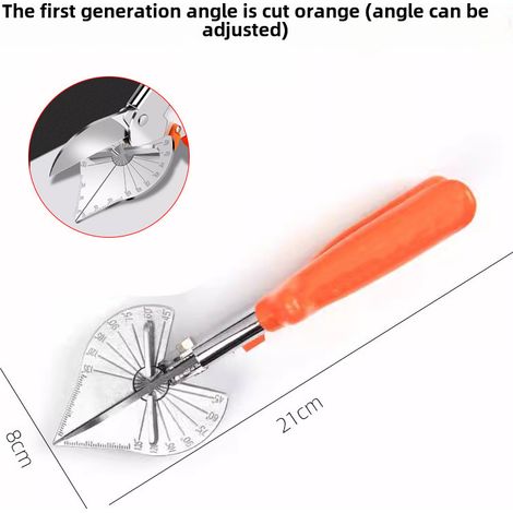 Irovami Ciseaux angle goulotte 1ère génération – 45°/90°, pince U, scellement bords – Idéal pour travail bois, menuiserie, atelier (1/5)