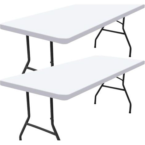 2er-Pack rechteckige Picknicktischdecken, für 8-Fuß-Tische (beige, 30"x96") (1/5)