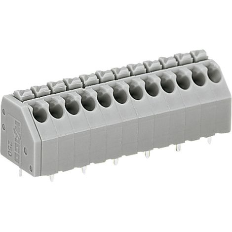 WAGO 250-202 Federkraftklemmblock 1.50 mm² Polzahl 2 Grau 1 St. (1/2)