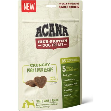 ACANA CANINE HIGH PROTEIN CRUNCHY PORK LIVER 100GR