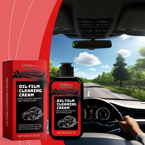 Autoglas-Ölfilmreiniger entfernt effektiv Glasflecken und Öl und sorgt für klare Sicht – 120 g -- DE (1/5)