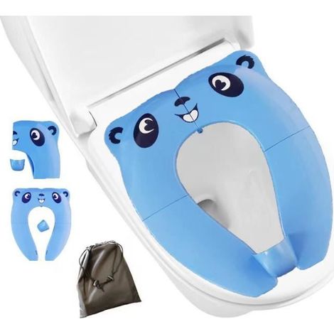 1 Réducteur de toilette, Pliable, Siège enfant, Voyage, Panda (1/4)