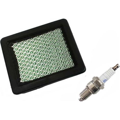 Filtre à air + Bougie d'allumage pour Tondeuse à Gazon GC135, GC160, GC190, GCV135, GCV160, GCV190, GX100, GXV57, GS160, GS190, GSV160, GSV190, F220, HRS216PDA, Ersetzt 17211-ZL8-000