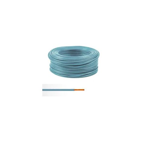 Fil électrique souple ho7v-k 10mm2 bleu clair (prix au m)