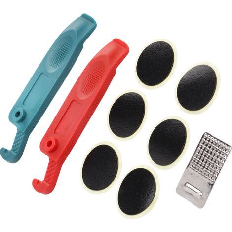 Kit de Réparation Pneus VTT - Outil de Colle Haute Intensité Transparent, Sans Colle, Noir (1/5)