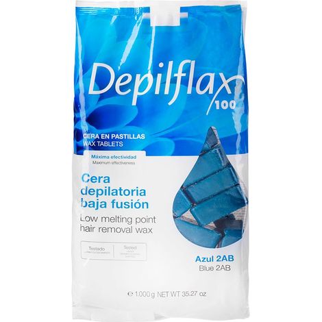 Cire dure sans bandes Depilflax POUR l'épilation 1 kg azulène