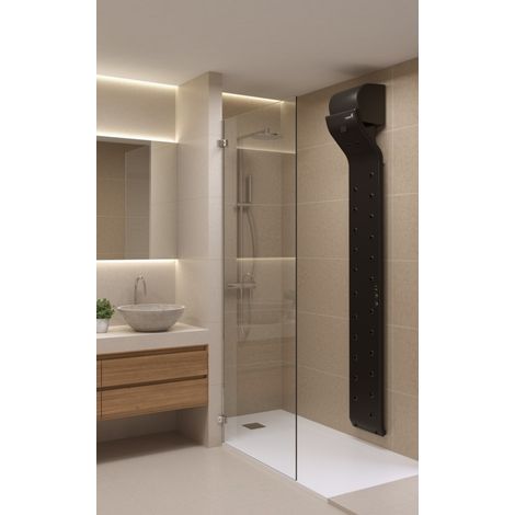Séchoir corporel noir pour douche ou baignoire VALIRYO® (1/5)